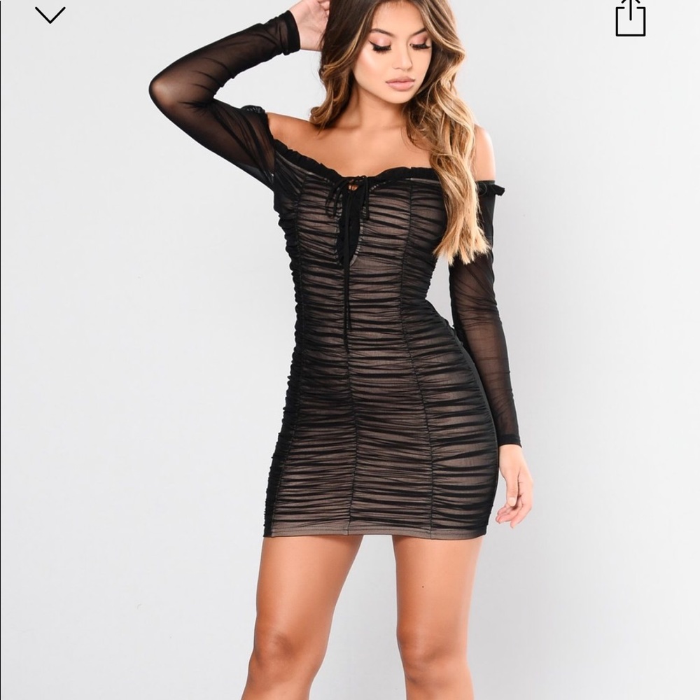 Maura Mesh Dress Size M Fashion Nova